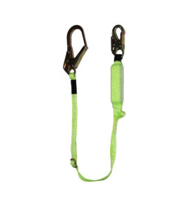 Safewaze Adjustable High Profile Energy Absorbing Lanyard w/Rebar Hook ...